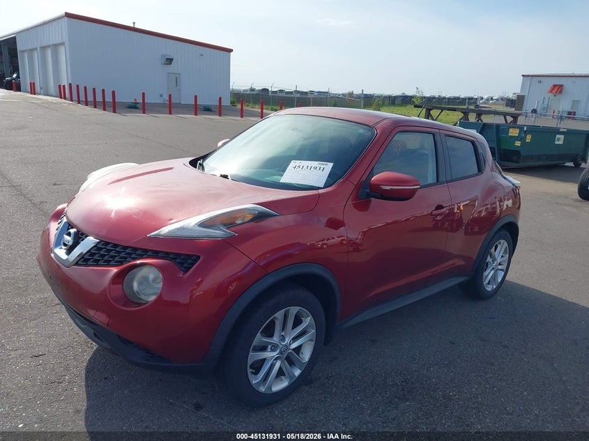 2015 Nissan Juke VIN JN8AF5MV5FT554653 IAAI salvage auction — HAIL, Salvage (Minnesota), sold $3,200 on 2026-07-20 (photo 2)