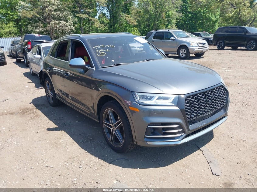 2020 Audi Sq5 VIN WA1B4AFY8L2123340 IAAI salvage auction — FRONT END, Wait Title, sold $12,350 on 2026-09-05 (photo 1)