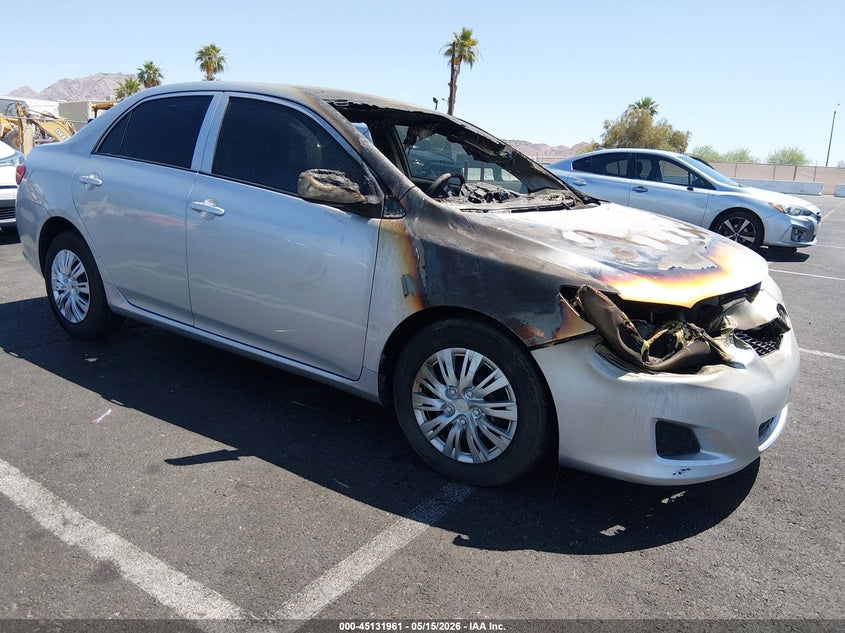 2010 Toyota Corolla VIN JTDBU4EE3AJ057409 IAAI salvage auction — EXTERIOR BURN, Salvage (Nevada), sold $325 on 2026-07-10 (photo 1)