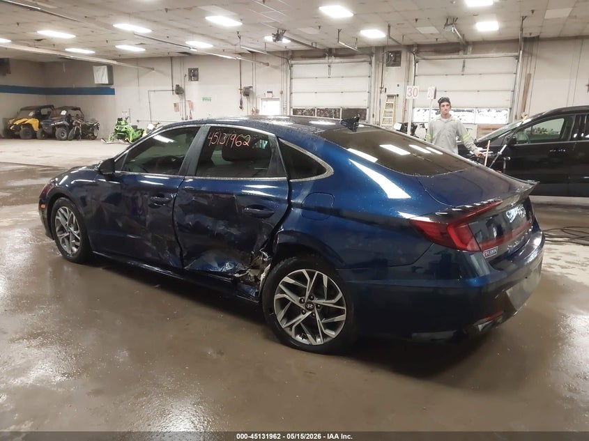 2020 Hyundai Sonata VIN 5NPEL4JAXLH002051 IAAI salvage auction — LEFT SIDE, Salvage (Maine), sold $2,850 on 2026-07-06 (photo 3)