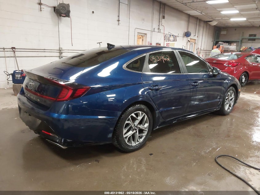 2020 Hyundai Sonata VIN 5NPEL4JAXLH002051 IAAI salvage auction — LEFT SIDE, Salvage (Maine), sold $2,850 on 2026-07-06 (photo 4)