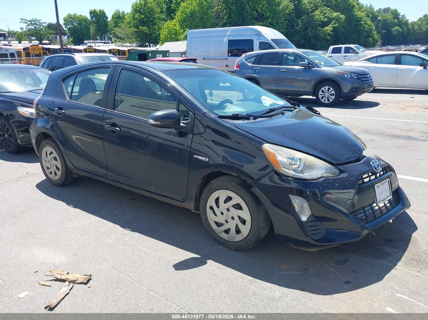 2016 Toyota Prius c VIN JTDKDTB35G1126560 IAAI salvage auction — LEFT FRONT, Salvage (North Carolina), sold $1,125 on 2026-07-30 (photo 1)
