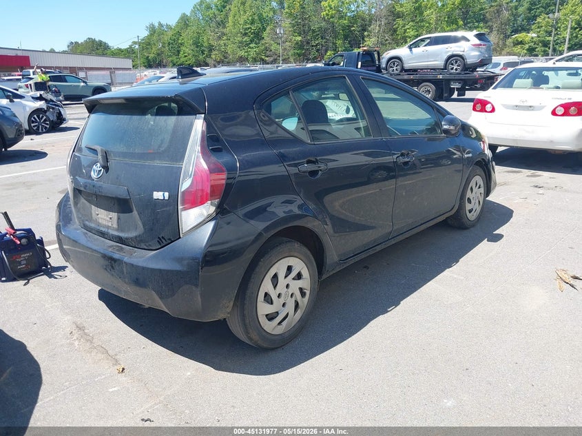 2016 Toyota Prius c VIN JTDKDTB35G1126560 IAAI salvage auction — LEFT FRONT, Salvage (North Carolina), sold $1,125 on 2026-07-30 (photo 4)
