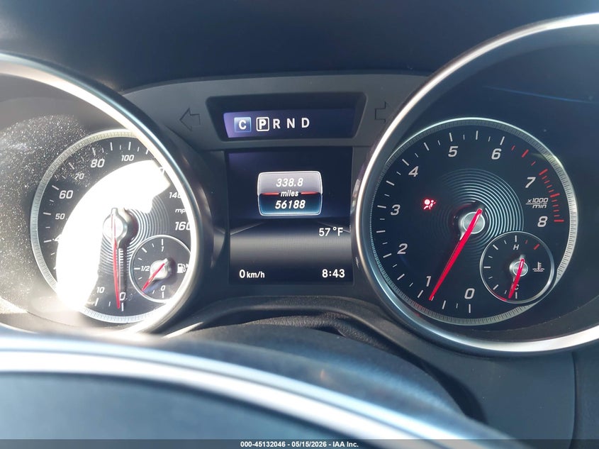 2018 Mercedes-benz Slc-klasse VIN WDDPK3JA7JF153075 IAAI salvage auction — FRONT END, Salvage (North Carolina), sold $5,300 on 2026-08-02 (photo 7)