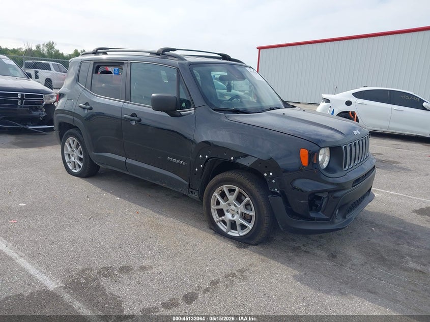 2022 Jeep Renegade VIN ZACNJDB11NPN48443 IAAI salvage auction — REAR END, Salvage (Indiana), sold $2,500 on 2026-07-09 (photo 1)