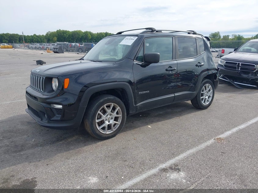 2022 Jeep Renegade VIN ZACNJDB11NPN48443 IAAI salvage auction — REAR END, Salvage (Indiana), sold $2,500 on 2026-07-09 (photo 2)