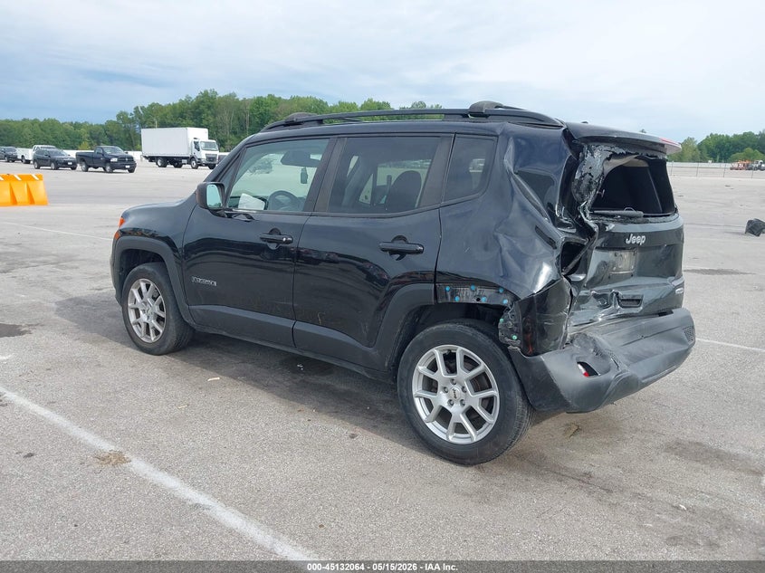 2022 Jeep Renegade VIN ZACNJDB11NPN48443 IAAI salvage auction — REAR END, Salvage (Indiana), sold $2,500 on 2026-07-09 (photo 3)