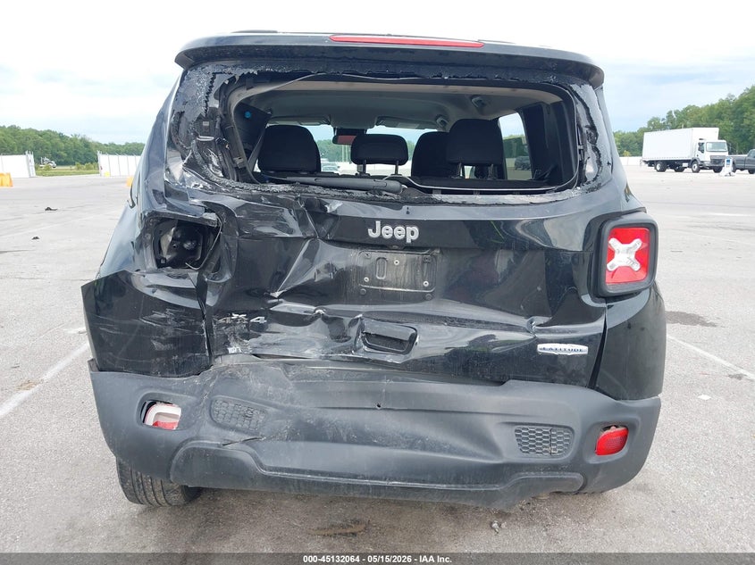 2022 Jeep Renegade VIN ZACNJDB11NPN48443 IAAI salvage auction — REAR END, Salvage (Indiana), sold $2,500 on 2026-07-09 (photo 6)