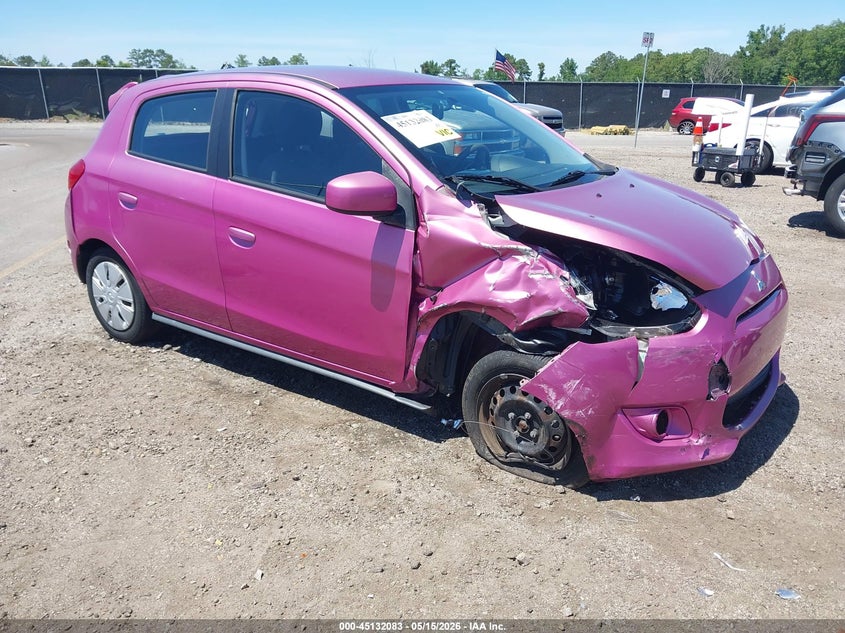 2015 Mitsubishi Mirage VIN ML32A3HJ8FH043373 IAAI salvage auction — FRONT END, Salvage (South Carolina), sold $400 on 2026-07-08 (photo 1)