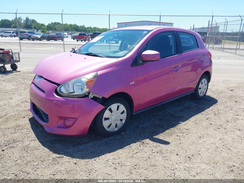 2015 Mitsubishi Mirage VIN ML32A3HJ8FH043373 IAAI salvage auction — FRONT END, Salvage (South Carolina), sold $400 on 2026-07-08 (photo 2)