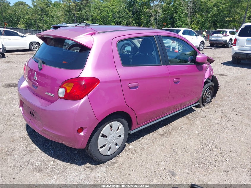 2015 Mitsubishi Mirage VIN ML32A3HJ8FH043373 IAAI salvage auction — FRONT END, Salvage (South Carolina), sold $400 on 2026-07-08 (photo 4)