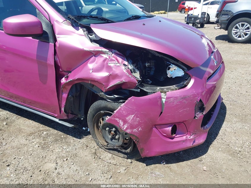 2015 Mitsubishi Mirage VIN ML32A3HJ8FH043373 IAAI salvage auction — FRONT END, Salvage (South Carolina), sold $400 on 2026-07-08 (photo 6)