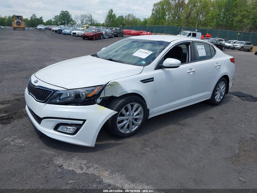 2015 Kia Optima VIN 5XXGM4A70FG499072 IAAI salvage auction — FRONT & REAR, Salvage (Idaho), sold $1,550 on 2026-07-14 (photo 2)