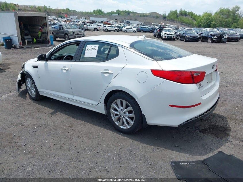 2015 Kia Optima VIN 5XXGM4A70FG499072 IAAI salvage auction — FRONT & REAR, Salvage (Idaho), sold $1,550 on 2026-07-14 (photo 3)