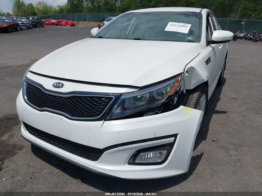 2015 Kia Optima VIN 5XXGM4A70FG499072 IAAI salvage auction — FRONT & REAR, Salvage (Idaho), sold $1,550 on 2026-07-14 (photo 6)