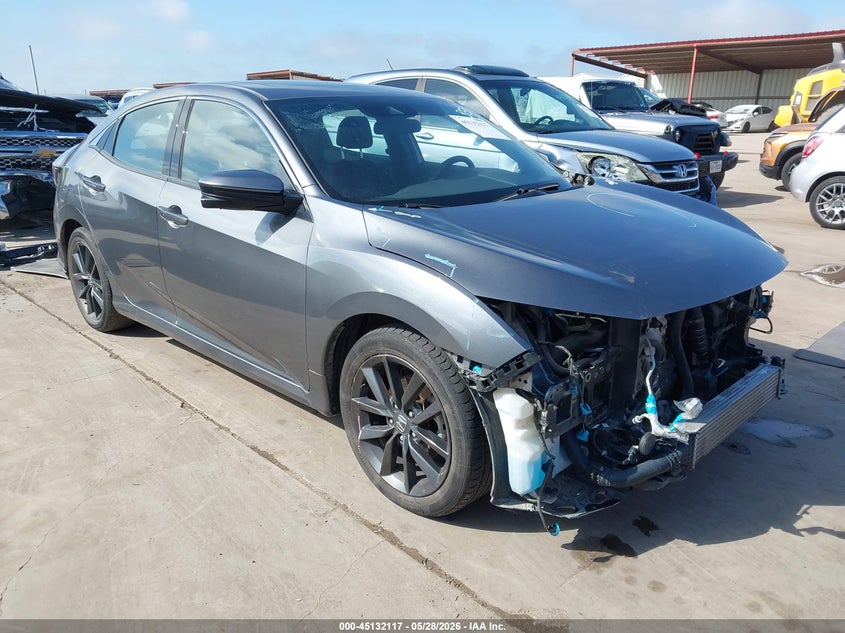 2021 Honda Civic VIN SHHFK7H60MU424158 IAAI salvage auction — FRONT END, Salvage Title, sold $9,650 on 2026-07-14 (photo 1)