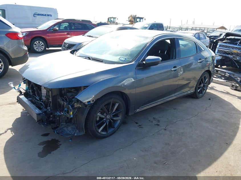 2021 Honda Civic VIN SHHFK7H60MU424158 IAAI salvage auction — FRONT END, Salvage Title, sold $9,650 on 2026-07-14 (photo 2)