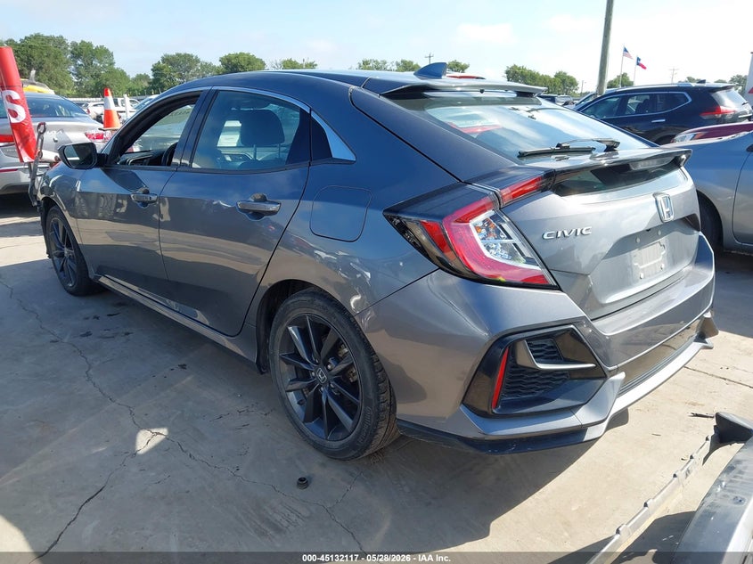 2021 Honda Civic VIN SHHFK7H60MU424158 IAAI salvage auction — FRONT END, Salvage Title, sold $9,650 on 2026-07-14 (photo 3)
