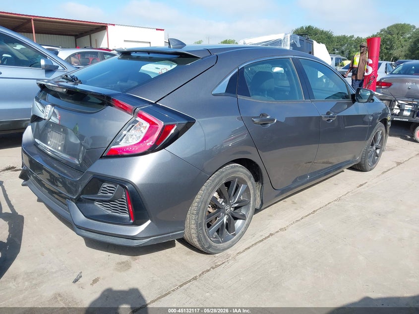 2021 Honda Civic VIN SHHFK7H60MU424158 IAAI salvage auction — FRONT END, Salvage Title, sold $9,650 on 2026-07-14 (photo 4)