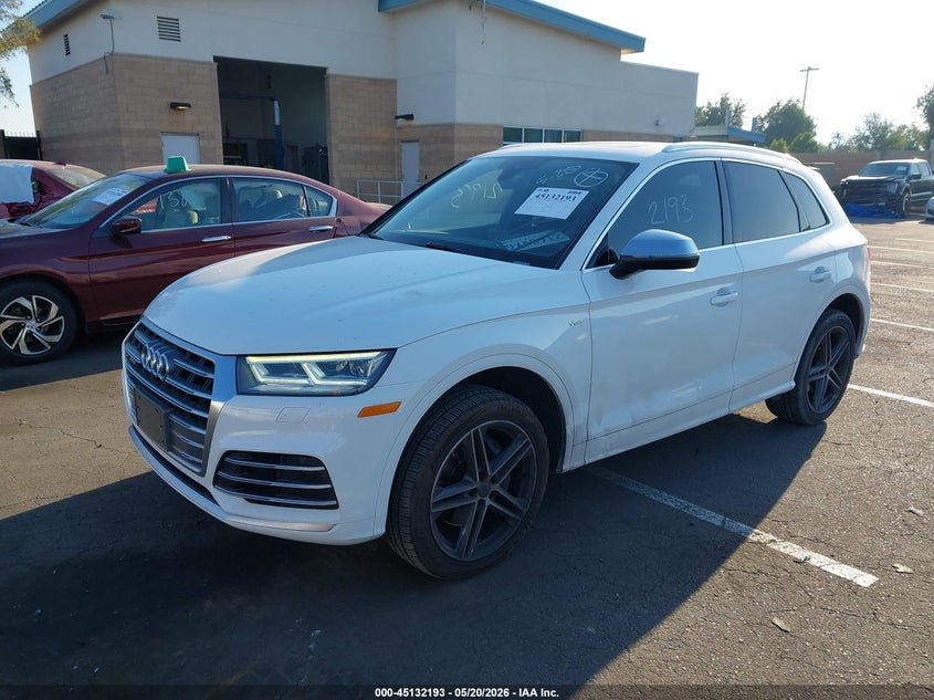 2018 Audi Sq5 VIN WA1A4AFYXJ2156932 IAAI salvage auction — RIGHT SIDE, Salvage Title, sold $7,100 on 2026-07-31 (photo 2)