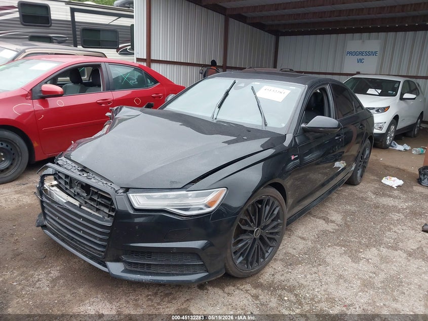 2017 Audi A6 VIN WAUH2AFC8HN007567 IAAI salvage auction — RIGHT FRONT, Junk (Oklahoma), sold $1,100 on 2026-07-08 (photo 2)