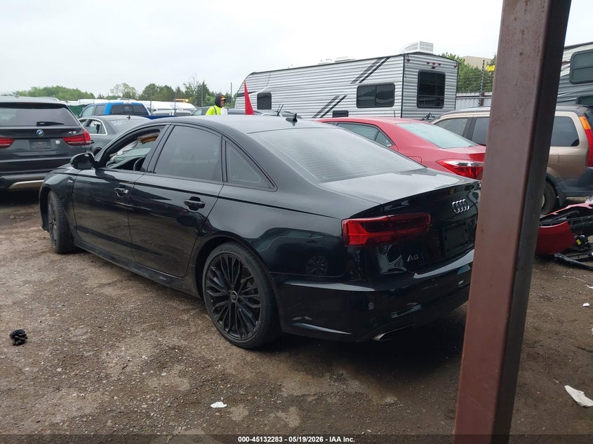 2017 Audi A6 VIN WAUH2AFC8HN007567 IAAI salvage auction — RIGHT FRONT, Junk (Oklahoma), sold $1,100 on 2026-07-08 (photo 3)