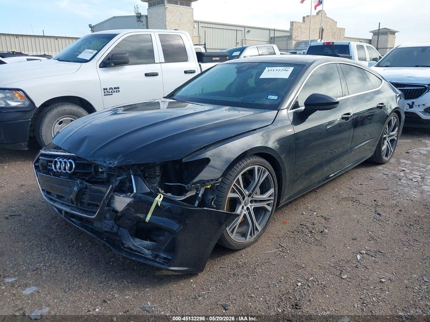 2020 Audi A7 VIN WAUV2AF22LN003825 IAAI salvage auction — FRONT END, Salvage (Texas), sold $19,600 on 2026-07-06 (photo 2)
