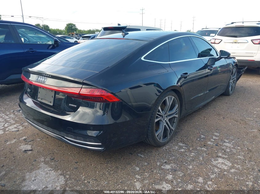 2020 Audi A7 VIN WAUV2AF22LN003825 IAAI salvage auction — FRONT END, Salvage (Texas), sold $19,600 on 2026-07-06 (photo 4)