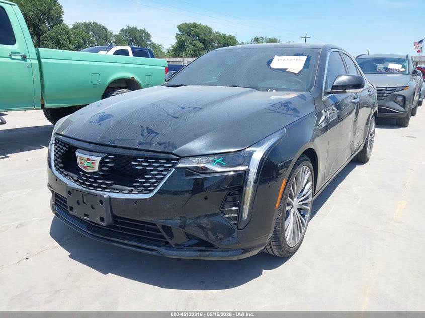 2024 Cadillac Ct4 VIN 1G6DB5RK8R0114504 IAAI salvage auction — FRONT & REAR, Original (Texas), sold $8,000 on 2026-07-28 (photo 2)