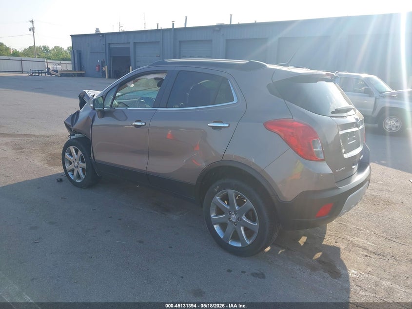 2014 Buick Encore VIN KL4CJGSB5EB591384 IAAI salvage auction — LEFT FRONT, Clear (Indiana), sold $25 on 2026-07-24 (photo 3)