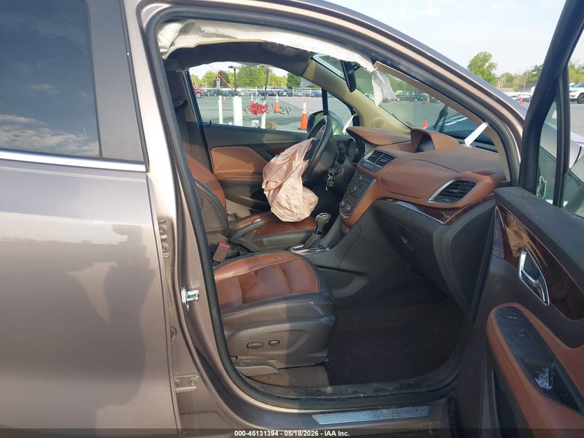 2014 Buick Encore VIN KL4CJGSB5EB591384 IAAI salvage auction — LEFT FRONT, Clear (Indiana), sold $25 on 2026-07-24 (photo 5)