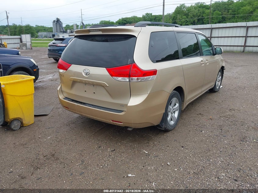 2013 Toyota Sienna VIN 5TDKK3DC2DS400542 IAAI salvage auction — FRONT END, Salvage (Missouri), sold $875 on 2026-07-06 (photo 4)