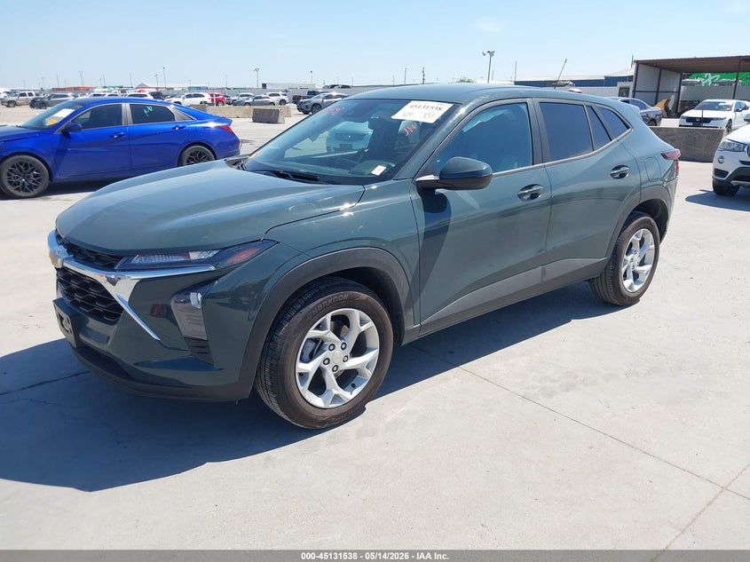 2026 Chevrolet Trax VIN KL77LFEP8TC118845 IAAI salvage auction — SIDE, Original (Texas), sold $7,400 on 2026-07-17 (photo 2)