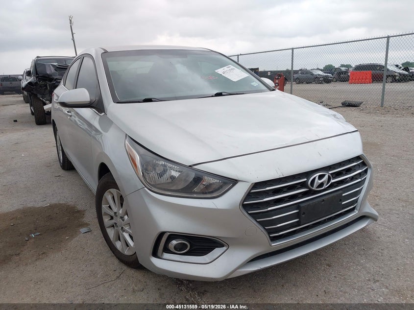 2021 Hyundai Accent VIN 3KPC24A6XME147098 IAAI salvage auction — LEFT FRONT, Original (Texas), sold $2,350 on 2026-07-23 (photo 1)