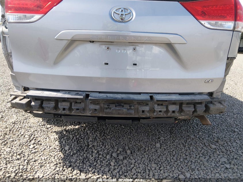 2011 Toyota Sienna VIN 5TDKK3DC2BS029606 IAAI salvage auction — REAR END, Salvage (Oregon), sold $1,250 on 2026-07-29 (photo 6)