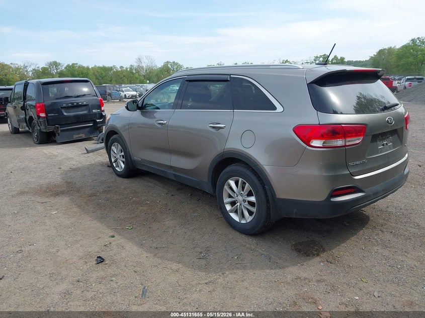 2016 Kia Sorento VIN 5XYPGDA58GG130690 IAAI salvage auction — NORMAL WEAR, Salvage (Texas), sold $550 on 2026-07-27 (photo 3)