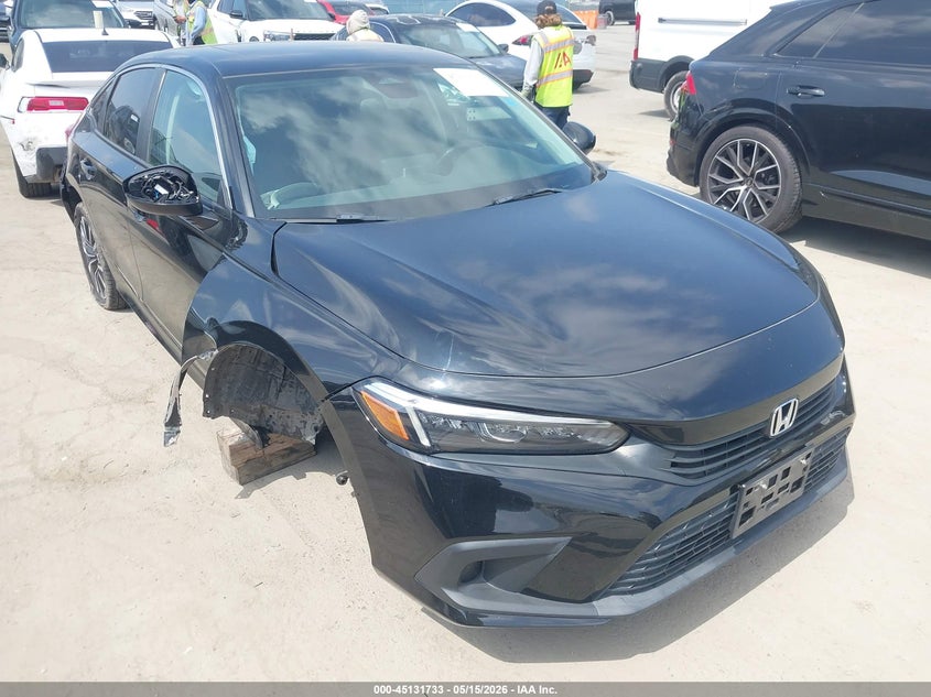 2022 Honda Civic VIN JHMFE1F77NX004243 IAAI salvage auction — RIGHT SIDE, Salvage (California), sold $5,900 on 2026-07-29 (photo 1)