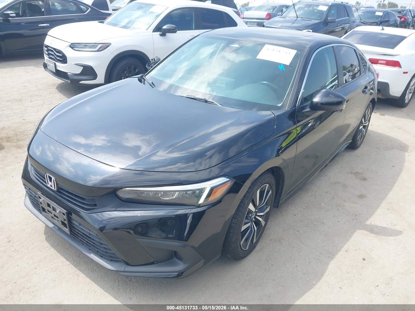 2022 Honda Civic VIN JHMFE1F77NX004243 IAAI salvage auction — RIGHT SIDE, Salvage (California), sold $5,900 on 2026-07-29 (photo 2)
