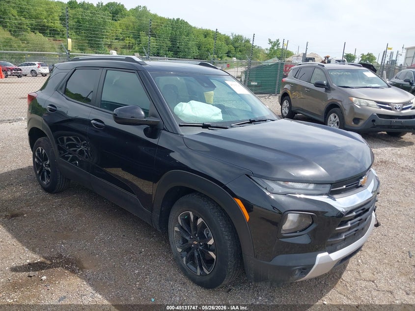 2022 Chevrolet Trailblazer VIN KL79MRSL6NB128405 IAAI salvage auction — LEFT FRONT, Salvage Title, sold $2,350 on 2026-07-29 (photo 1)