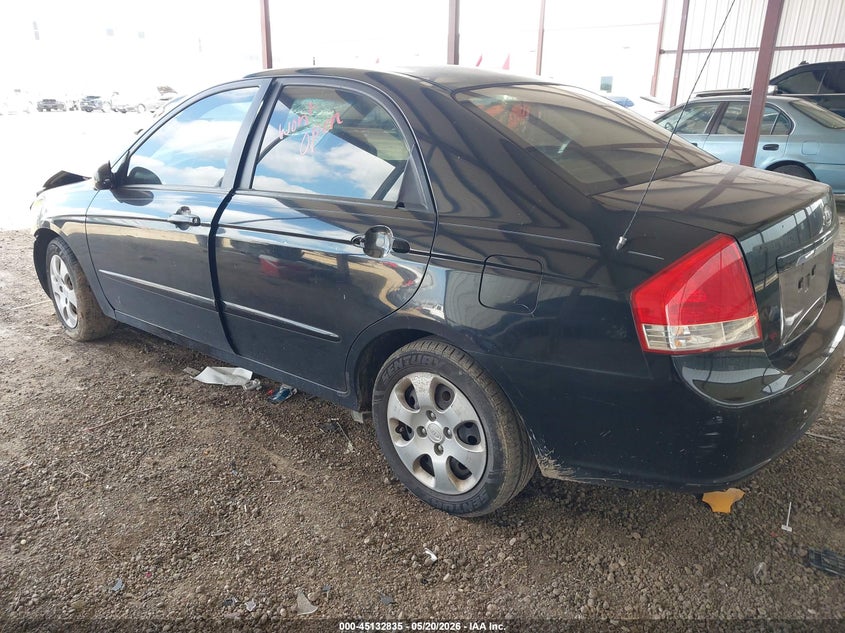 2007 Kia Spectra VIN KNAFE121875396681 IAAI salvage auction — FRONT END, Salvage (Texas), sold $400 on 2026-07-07 (photo 3)