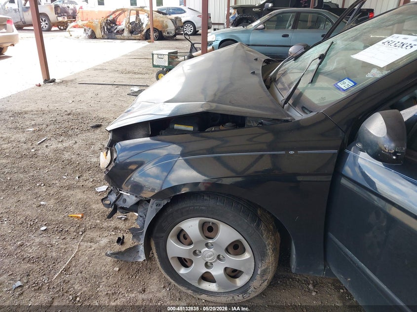 2007 Kia Spectra VIN KNAFE121875396681 IAAI salvage auction — FRONT END, Salvage (Texas), sold $400 on 2026-07-07 (photo 6)