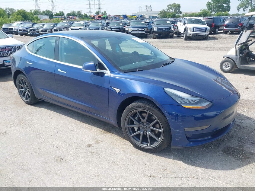 2019 Tesla Model 3 VIN 5YJ3E1EB9KF452712 IAAI salvage auction — LEFT REAR, Salvage (Illinois), sold $6,600 on 2026-07-23 (photo 1)