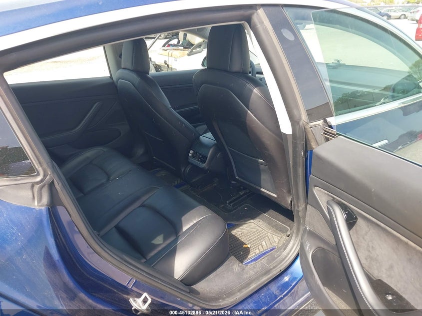 2019 Tesla Model 3 VIN 5YJ3E1EB9KF452712 IAAI salvage auction — LEFT REAR, Salvage (Illinois), sold $6,600 on 2026-07-23 (photo 8)