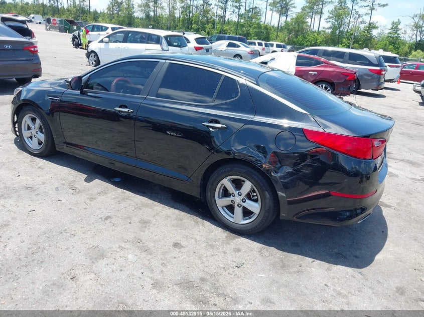 2015 Kia Optima VIN 5XXGM4A71FG381774 IAAI salvage auction — RIGHT FRONT, Rebuildable (Florida), sold $300 on 2026-07-28 (photo 3)