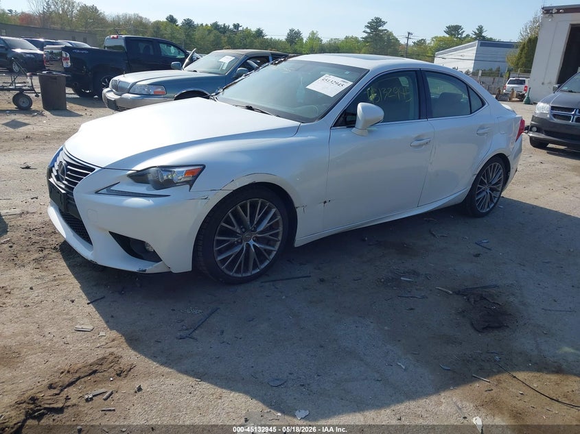 2016 Lexus Is VIN JTHCM1D23G5004915 IAAI salvage auction — SIDE, Salvage (New Hampshire), sold $2,450 on 2026-07-12 (photo 2)