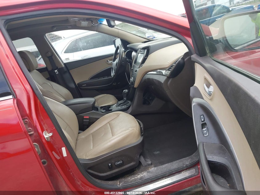 2017 Hyundai Santa fe VIN 5XYZW4LAXHG458331 IAAI salvage auction — FRONT END, Salvage (Texas), sold $1,050 on 2026-07-21 (photo 5)