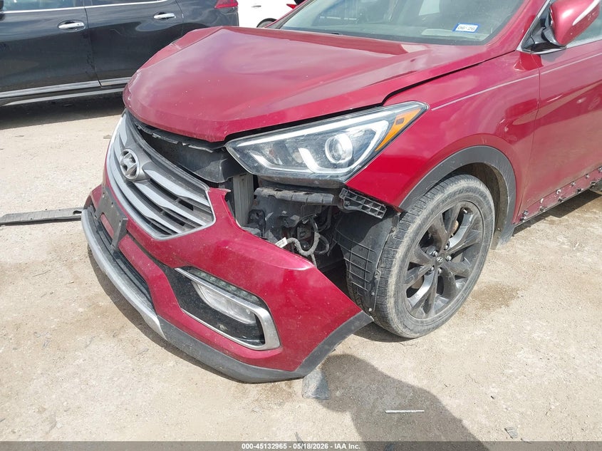 2017 Hyundai Santa fe VIN 5XYZW4LAXHG458331 IAAI salvage auction — FRONT END, Salvage (Texas), sold $1,050 on 2026-07-21 (photo 6)