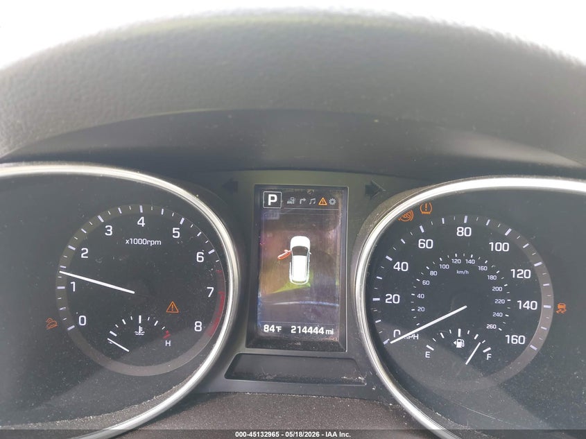 2017 Hyundai Santa fe VIN 5XYZW4LAXHG458331 IAAI salvage auction — FRONT END, Salvage (Texas), sold $1,050 on 2026-07-21 (photo 7)