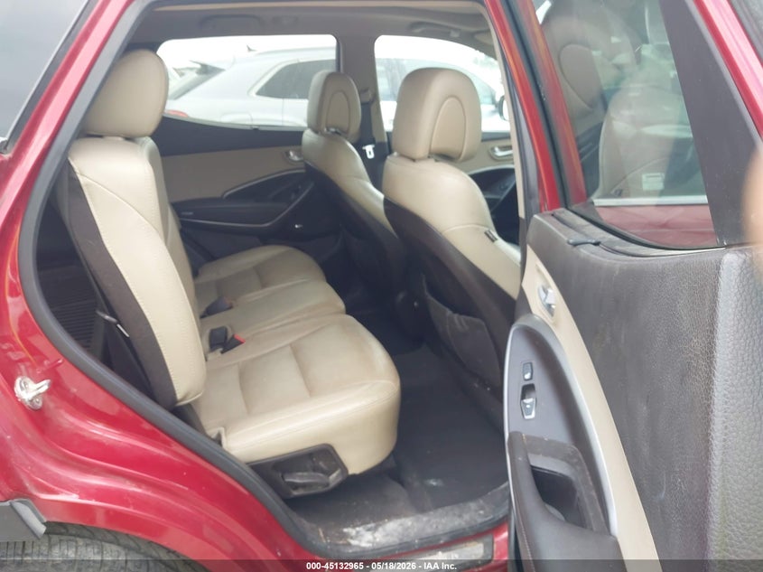 2017 Hyundai Santa fe VIN 5XYZW4LAXHG458331 IAAI salvage auction — FRONT END, Salvage (Texas), sold $1,050 on 2026-07-21 (photo 8)