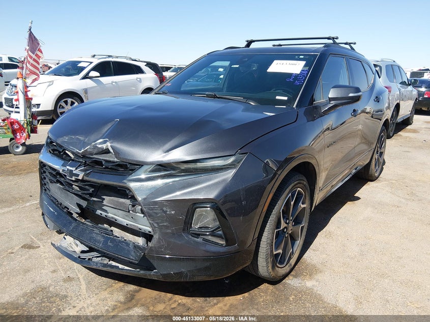 2021 Chevrolet Blazer VIN 3GNKBERS6MS557294 IAAI salvage auction — FRONT END, Original (Texas), sold $5,600 on 2026-07-31 (photo 2)